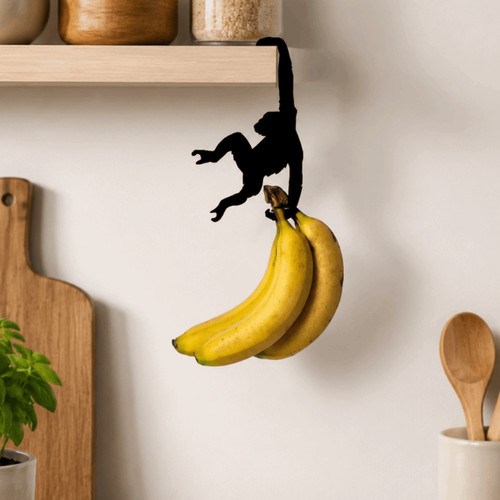 Wooden banana balance hook - banana,