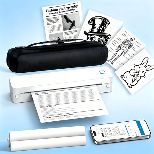 Portable thermal printer - a4,