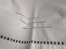 Small Vintage French Cotton / Linen Sheet and Pillowcase