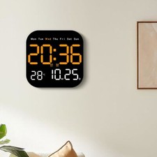 Wall-mounted Digital LED Clocks Temperature Display Table Clock  for Bedroom