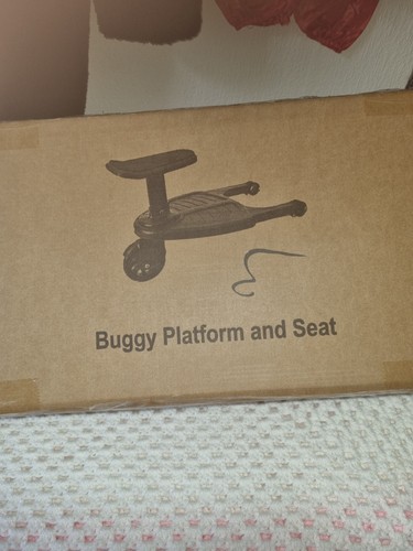 Buggy board with seat - with,