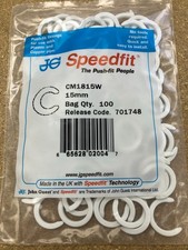 CM1815W Collet Clip 15mm White