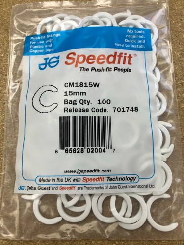 Cm1815w collet clip - cm1815w, white