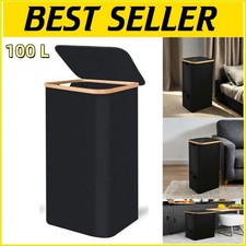 100L Large Oxford Recycling Bin Rubbish Dustbin Recycle Waste Kitchen Outdoor