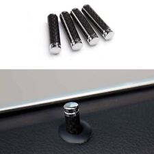 4Pcs Universal Auto Car Carbon Fiber Interior Dash Door Lock Knob Pins For BMW