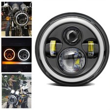 7" inch Motorcycle LED Headlight Halo Fits for Harley Davidson Touring Sportster