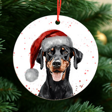 Doberman Dog Christmas Baubles Secret Santa Gift Ideas Dog Christmas Tree Decor