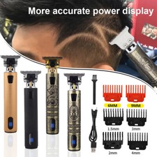 Professional Mens Hair Clippers Trimmer Machine Cordless Beard Electric Shaver