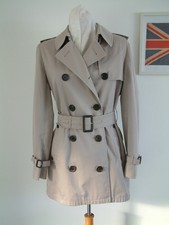 AQUASCUTUM TRENCH COAT..UK 10..MADE IN ENGLAND..CHECK LINED..SUPERB CONDITION..