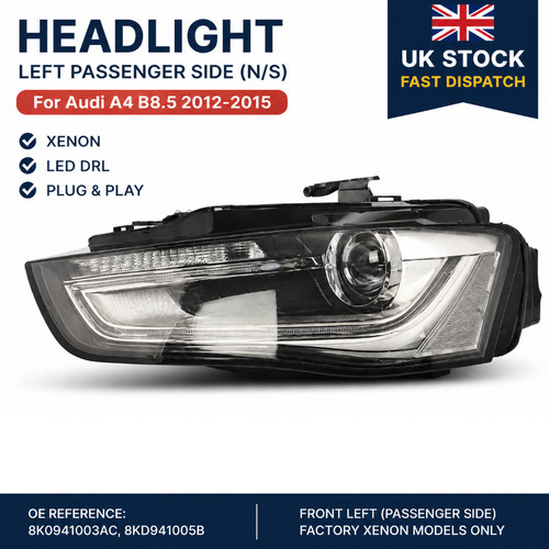 Headlight left passenger - headlight, side