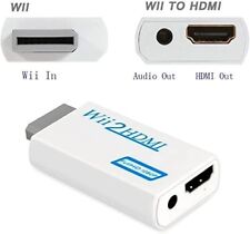 Wii TO HDMI Converter Wii2HDMI with 3.5mm Audio Video Output Boxed Brand New