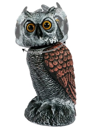 Large realistic owl decoy with - realistic,