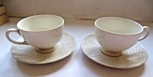 Wedgwood willow weave cups and - cups,