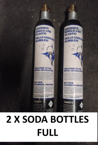 Full soda bottles - x,