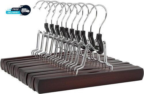 Wooden pants hangers cherry - wooden,