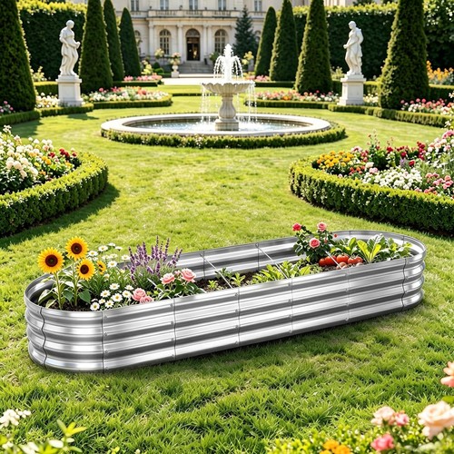 Large oval galvanised steel - large,