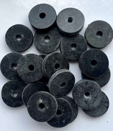 Rubber washers 5mm d x - m6, 25.5mm