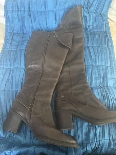 Dark brown vintage - dark, leather