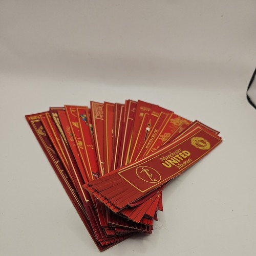Red leather faux bookmarks - red,