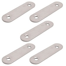 60mm x 16mm Straight Repair Joining Mending Flat Plate Bracket 5pcs H1S52559