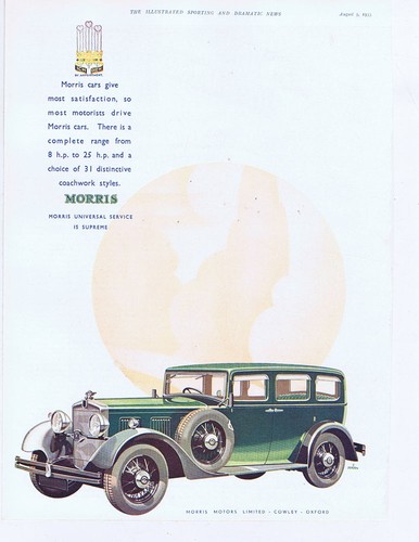 Morris motor cars cowley - of,