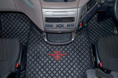 Truck eco leather floor - leather, mats