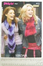 Vintage: Sirdar 8575 scarves, Funky Fur Magic