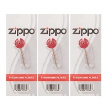 3 X Zippo 6 Genuine lighter flints