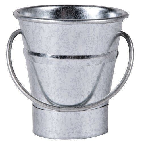 Small galvanised bucket - bucket,