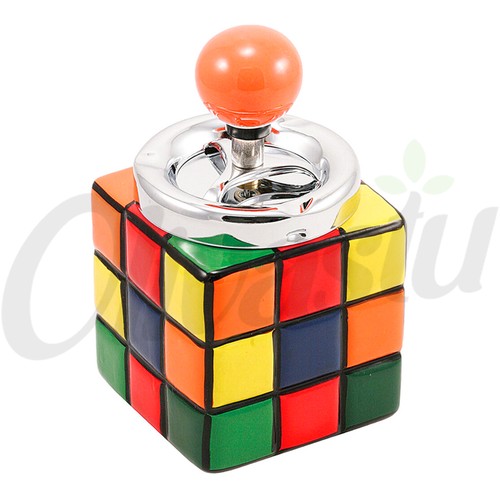 Rubiks cube ceramic push - cube, down