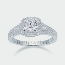 1 CT Cushion Cut MOISSANITE