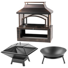 GARDEN FIRE PIT OUTDOOR WOOD