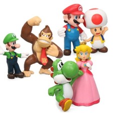 6Pcs/set Super Mario Bros PVC