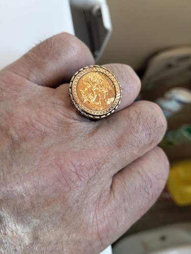 1982 gold half sovereign - half, in