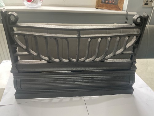 Antique cast iron fire - iron, front