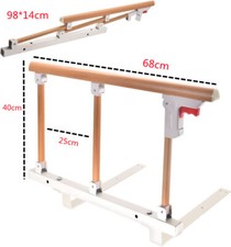 3 Section Bed Rail Bed Rail Safety Assist Handrail Foldable For Elderly Seniors