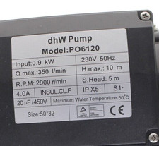 DhW Pump PO6120  Water Pump