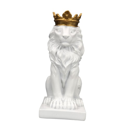 Lion with crown - lion, figurine