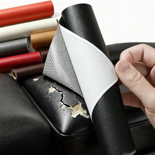 Faux leather fabric - fabric, soft
