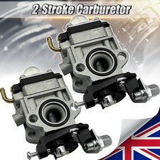 2Pcs 2-stroke Carburettor Carb for 22cc 26cc 33cc 34cc 36cc Strimmer Trimmer UK