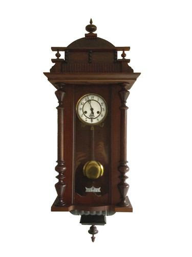 Antique regulator wall clock - antique,