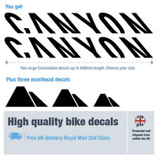 CANYON extra long bike decals