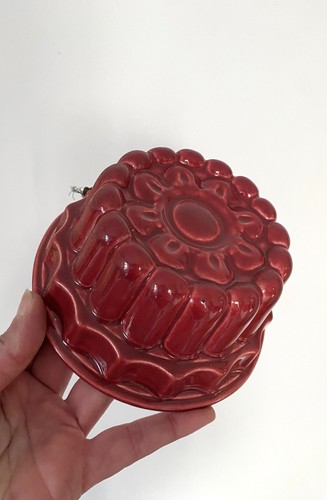 Vintage red jelly mould - jelly,