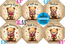 Teddy Bear Card Toppers Mixed