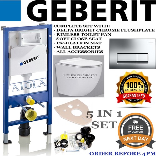 Geberit wall hung - toilet, frame