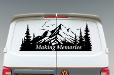 LARGE Mountain Forrest Nature Vinyl Decal Camper Van Caravan Sticker Graphic 3