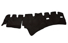 Black with Red Eco Leather