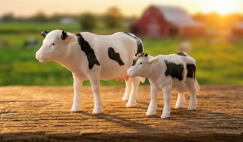 Plastic animal farm cow cows - animal,