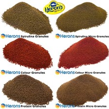 HERONS Premium Tropical Fish Food Granules AQUARIUM FISH FOOD For all species