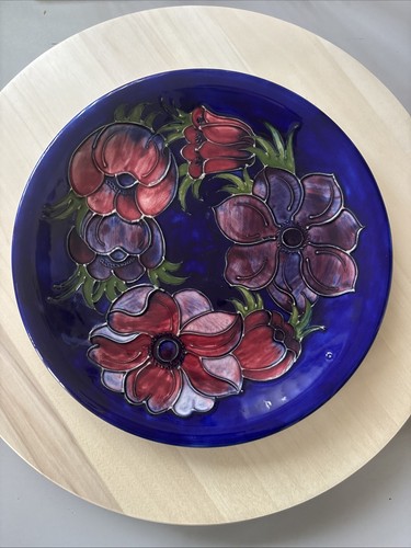 William moorcroft plate 26cm - moorcroft,